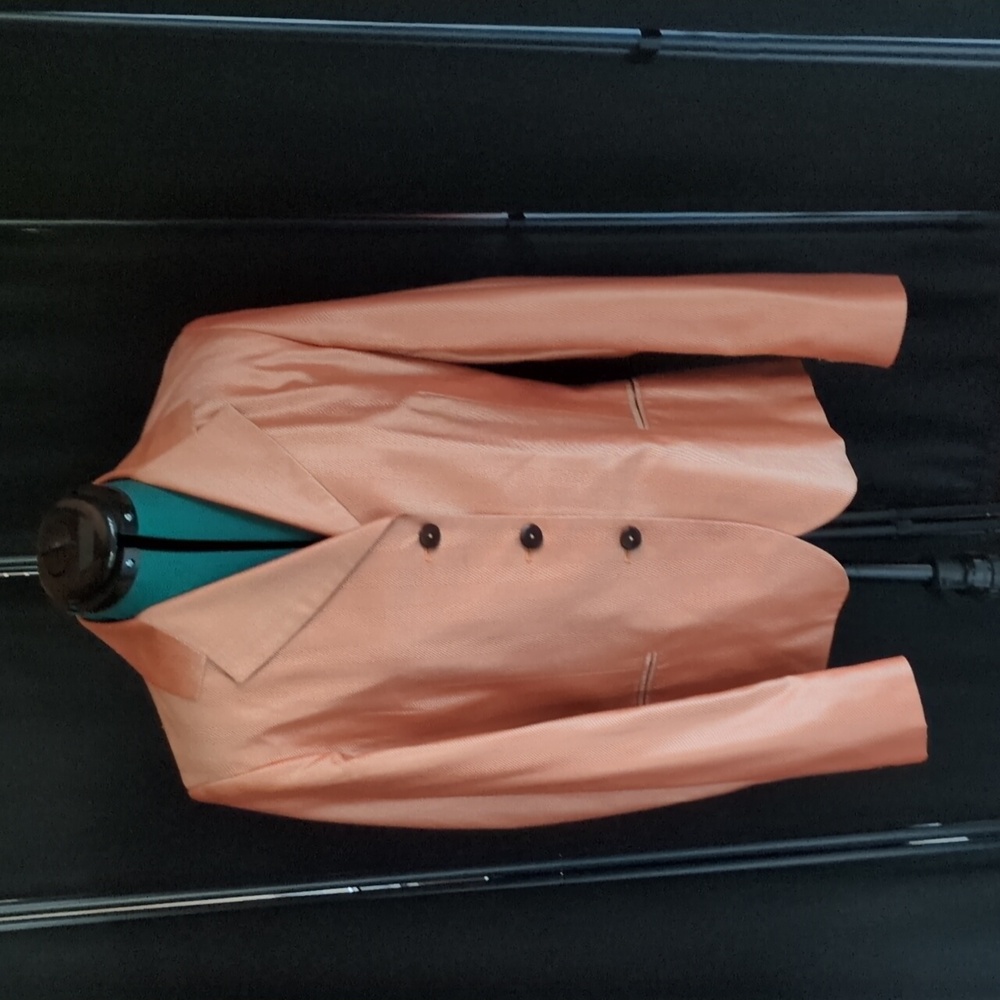 Kuhlman Herringbone Orange Iridescent Blazer